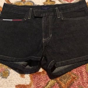Tommy Hilfiger Black Denim Shorts